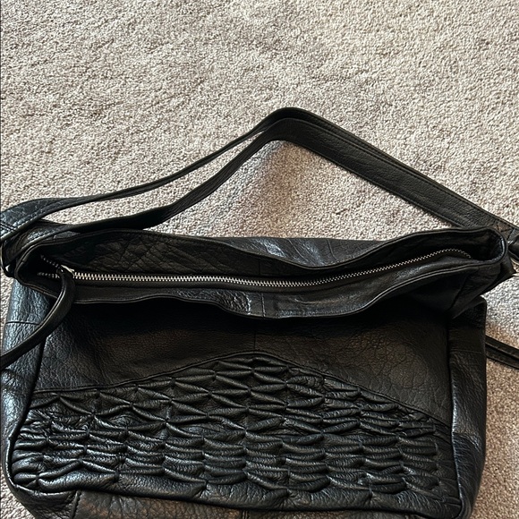 Day & Mood Black Leather Hobo Bag - Picture 5 of 9